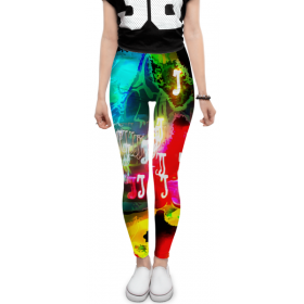 leggings с принтом Abstract Raster 160 в Нижнем Новгороде, 80% полиэстер, 20% эластан | Эластичный пояс, зауженные к низу, низкая посадка | 