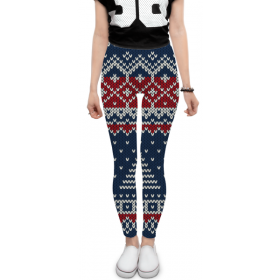 leggings с принтом Новогодняя ёлка в Нижнем Новгороде, 80% полиэстер, 20% эластан | Эластичный пояс, зауженные к низу, низкая посадка | 