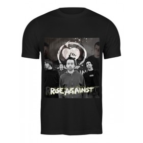 Мужская футболка с принтом Rise Against - photo в Нижнем Новгороде,  |  | Тематика изображения на принте: 