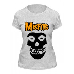 Женская футболка с принтом Misfits в Нижнем Новгороде,  |  | Тематика изображения на принте: 