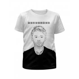 Футболка с полной запечаткой для мальчиков с принтом Radiohead Thom Yorke T-Shirt в Нижнем Новгороде,  |  | Тематика изображения на принте: 