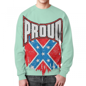 full_print_sweatshirt с принтом Флаг Конфедерации США в Нижнем Новгороде,  |  | 