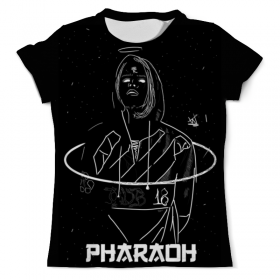 full_print_tee с принтом Pharaoh в Нижнем Новгороде, Футболка с нанесением полноцветного изображения по всей поверхности может быть выполнена в двух вариантах - ХЛОПОК и СИНТЕТИКА. | Хлопок - ткань из 100% хлопка высшего качества пенье.  <br>Синтетика - ткань с высоким содержанием синтетического волокна (до 80%).  Материал хорошо тянется, имеет приятную на ощупь фактуру | Тематика изображения на принте: 