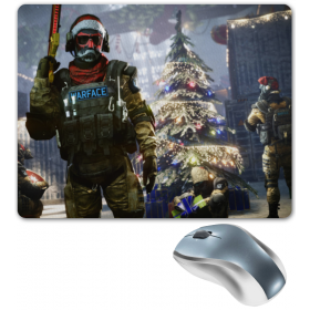 mouse_pad с принтом Warface Новый Год в Нижнем Новгороде,  |  | Тематика изображения на принте: 