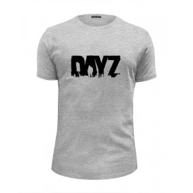 Мужская футболка Premium с принтом DayZ T-shirt в Нижнем Новгороде, Белый, черный, серый меланж, голубой: 100% хлопок, плотность 160 гр. Остальные цвета: 92% хлопок, 8% лайкра, плотность 170-180гр. |  | 