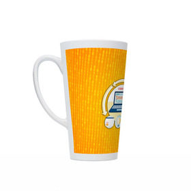 Кружка Латте Программирование 3: в Нижнем Новгороде, Белая керамика | Объем 480 мл; Высота 150 мм; Диаметр 90 мм | день программиста | код | подарок | праздник | программист