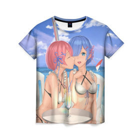 Женская футболка 3D Жизнь в другом мире с нуля: в Нижнем Новгороде, 100% полиэфир ( синтетическое хлопкоподобное полотно) | прямой крой, круглый вырез горловины, длина до линии бедер | anime | emilia | ram | re zero | re:zero | rem | rezero | аниме | жизнь в другом мире с нуля | жизнь с нуля | рам | рем | эмилия