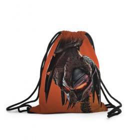 Рюкзак-мешок 3D с принтом Рука хищника в Нижнем Новгороде, 100% полиэстер | плотность ткани — 200 г/м2, размер — 35 х 45 см; лямки — толстые шнурки, застежка на шнуровке, без карманов и подкладки | Тематика изображения на принте: prediator | инопланетяне | пришельцы | фантастика | фильм | хищник