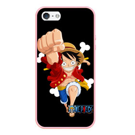 Чехол для iPhone 5/5S матовый One Piece: в Нижнем Новгороде, Силикон | Область печати: задняя сторона чехла, без боковых панелей | Тематика изображения на принте: monkey d. luffy | one piece | tony tony chopper | аниме | большой куш | ван пис | ванпис | манга | манки д. луффи | пираты | пираты соломенной шляпы | тони тони чоппер