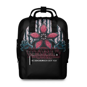 Женский рюкзак 3D Очень Странные Дела (Пиксель): в Нижнем Новгороде, 100% полиэстер | лямки с регулируемой длиной, сверху ручки, чтобы рюкзак нести как сумку. Основное отделение закрывается на молнию, как и внешний карман. Внутри два дополнительных кармана, один из которых закрывается на молнию. По бокам два дополнительных кармашка, куда поместится маленькая бутылочка
 | game over | pixel | stranger | stranger things | things | очень странные дела