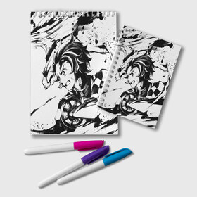 Блокнот KIMETSU NO YAIBA: в Нижнем Новгороде, 100% бумага | 48 листов, плотность листов — 60 г/м2, плотность картонной обложки — 250 г/м2. Листы скреплены удобной пружинной спиралью. Цвет линий — светло-серый
 | demon slayer | demon slayer: kimetsu no yaiba | kimetsu | kimetsu no yaiba | nezuko | slayer | tanjiro | клинок рассекающий демонов | незуко | танджиро | шинобу кочо