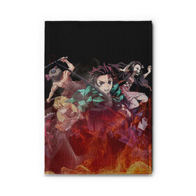 Обложка для автодокументов KIMETSU NO YAIBA: в Нижнем Новгороде, натуральная кожа |  размер 19,9*13 см; внутри 4 больших “конверта” для документов и один маленький отдел — туда идеально встанут права | Тематика изображения на принте: demon slayer | demon slayer: kimetsu no yaiba | kimetsu | kimetsu no yaiba | nezuko | slayer | tanjiro | клинок рассекающий демонов | незуко | танджиро | шинобу кочо