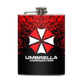 Фляга с принтом Umbrella Corporation. в Нижнем Новгороде, металлический корпус | емкость 0,22 л, размер 125 х 94 мм. Виниловая наклейка запечатывается полностью | resident evil | umbrella corporation | амбрелла | амбрелла корпорейшн | вирус | вымышленная военная и фармацевтическая корпорация | игра | умбрелла