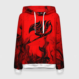 Женская толстовка 3D с принтом Хвост Феи черное пламя на красном фоне в Нижнем Новгороде, 100% полиэстер  | двухслойный капюшон со шнурком для регулировки, мягкие манжеты на рукавах и по низу толстовки, спереди карман-кенгуру с мягким внутренним слоем. | bright | fairy tail | fire | happy | heat | light | natsu | wildfire | грей фуллбастер | добенгаль | иксид | искры | кавазу | лектор | локи | люси | нацу | нацу драгнил | ничия | огненный | огонь | пантер лили | пламя | пожар | то