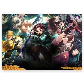 Поздравительная открытка КЛИНОК РАССЕКАЮЩИЙ ДЕМОНОВ: в Нижнем Новгороде, 100% бумага | плотность бумаги 280 г/м2, матовая, на обратной стороне линовка и место для марки
 | Тематика изображения на принте: anime | demon slayer | kimetsu no yaiba | агацума | аниме | бесконечный поезд | дыхание воды | зеницу | иноске | иноске хашибира | клинок | клинок рассекающий демонов | манга | недзуко | незука | незуко | нэзуко