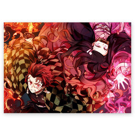 Поздравительная открытка ТАНДЖИРО И НЕЗУКА: в Нижнем Новгороде, 100% бумага | плотность бумаги 280 г/м2, матовая, на обратной стороне линовка и место для марки
 | Тематика изображения на принте: anime | demon slayer | kimetsu no yaiba | агацума | аниме | бесконечный поезд | дыхание воды | зеницу | иноске | иноске хашибира | клинок | клинок рассекающий демонов | манга | недзуко | незука | незуко | нэзуко