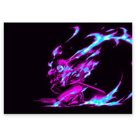 Поздравительная открытка НЕОНОВЫЙ ТАНДЖИРО: в Нижнем Новгороде, 100% бумага | плотность бумаги 280 г/м2, матовая, на обратной стороне линовка и место для марки
 | Тематика изображения на принте: anime | demon slayer | kimetsu no yaiba | агацума | аниме | бесконечный поезд | дыхание воды | зеницу | иноске | иноске хашибира | клинок | клинок рассекающий демонов | манга | недзуко | незука | незуко | нэзуко