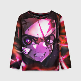 Детский лонгслив 3D Тандзиро Камадо: в Нижнем Новгороде, 100% полиэстер | длинные рукава, круглый вырез горловины, полуприлегающий силуэт
 | Тематика изображения на принте: komatsu | komatsu no yaiba | клинок | клинок демонов | клинок рассекающий демонов | комадо | танджиро | тандзиро камадо