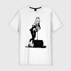 Мужская футболка хлопок Slim Человек бензопила Пауэр: в Нижнем Новгороде, 92% хлопок, 8% лайкра | приталенный силуэт, круглый вырез ворота, длина до линии бедра, короткий рукав | Тематика изображения на принте: anime | chainsaw | chainsaw man | chainsawman | chainsow | makima | power | аниме | дэндзи | макима | паэур | человек бензопила