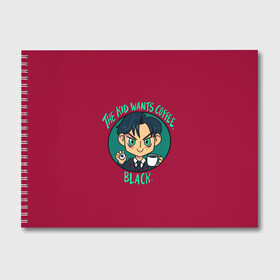 Альбом для рисования с принтом Ребёнок хочет кофе в Нижнем Новгороде, 100% бумага
 | матовая бумага, плотность 200 мг. | Тематика изображения на принте: umbrella academy | академия амбрелла | клаус харгривз | номер пять | роберт шиэн