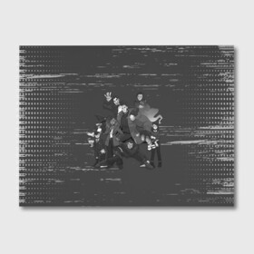 Альбом для рисования с принтом Академия Амбрелла в Нижнем Новгороде, 100% бумага
 | матовая бумага, плотность 200 мг. | Тематика изображения на принте: umbrella academy | академия амбрелла | клаус харгривз | номер пять | роберт шиэн