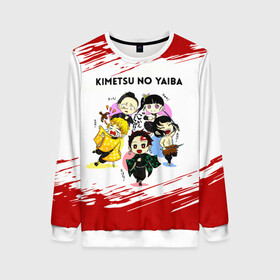 Женский свитшот 3D Пять героев Kimetsu no Yaiba: в Нижнем Новгороде, 100% полиэстер с мягким внутренним слоем | круглый вырез горловины, мягкая резинка на манжетах и поясе, свободная посадка по фигуре | demon slayer | kamado | kimetsu no yaiba | nezuko | tanjiro | аниме | гию томиока | зеницу агацума | иноске хашибира | камадо | клинок | корзинная девочка | манга | музан кибуцуджи | незуко | рассекающий демонов | танджиро