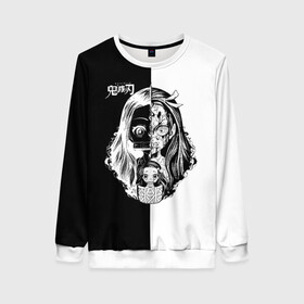 Женский свитшот 3D Двуликая Незуко Камадо: в Нижнем Новгороде, 100% полиэстер с мягким внутренним слоем | круглый вырез горловины, мягкая резинка на манжетах и поясе, свободная посадка по фигуре | demon slayer | kamado | kimetsu no yaiba | nezuko | tanjiro | аниме | гию томиока | зеницу агацума | иноске хашибира | камадо | клинок | корзинная девочка | манга | музан кибуцуджи | незуко | рассекающий демонов | танджиро
