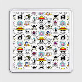 Магнит 55*55 с принтом Веселые Роджеры пиратов Соломенной Шляпы в Нижнем Новгороде, Пластик | Размер: 65*65 мм; Размер печати: 55*55 мм | Тематика изображения на принте: anime | manga | monkey d. luffy | one piece | аниме | большой куш | ван пис | вон пис | гол д. роджер | кайдо | король пиратов | луфи | луффи | манга | манки д. луффи | нами | нико робин | пират | портгас д. эйс | ророноа зоро