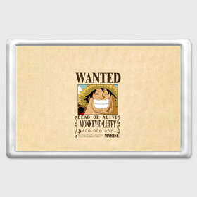 Магнит 45*70 с принтом WANTED Monkey D. Luffy в Нижнем Новгороде, Пластик | Размер: 78*52 мм; Размер печати: 70*45 | Тематика изображения на принте: anime | manga | monkey d. luffy | one piece | аниме | большой куш | ван пис | вон пис | гол д. роджер | кайдо | король пиратов | луфи | луффи | манга | манки д. луффи | нами | нико робин | пират | портгас д. эйс | ророноа зоро