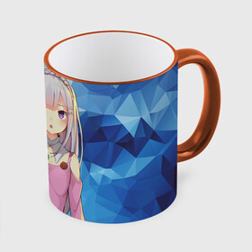 Кружка с полной запечаткой с принтом Emilia&Rem в Нижнем Новгороде, керамика | ёмкость 330 мл | anime | emilia | re | re zero | rem | аниме | жизнь с нуля | ре зеро | рем | эмилия