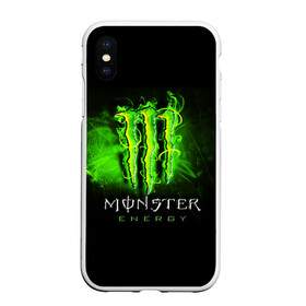 Чехол для iPhone XS Max матовый с принтом MONSTER ENERGY NEON | НЕОН в Нижнем Новгороде, Силикон | Область печати: задняя сторона чехла, без боковых панелей | monster | monster energy | монстер | монстер енерджи | монстер енэрджи | монстер энерджи | неон | энергетик | энергетический напиток