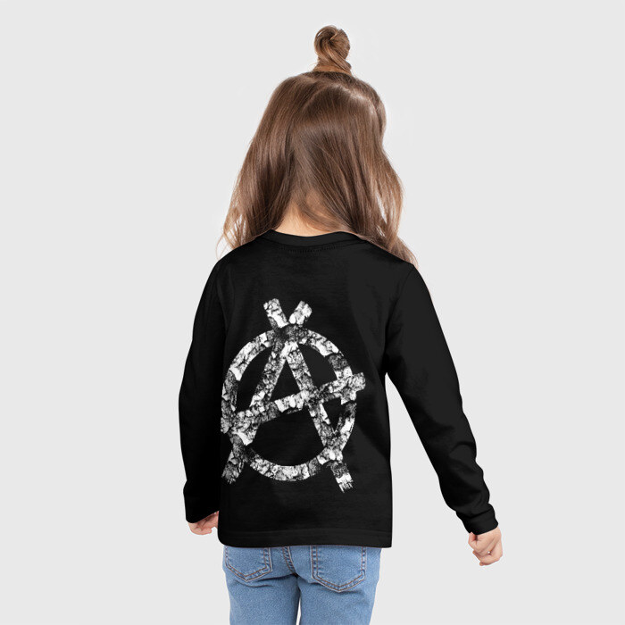 Детский лонгслив 3D Король и Шут + Анархия (спина) фото