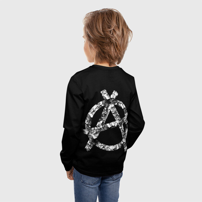 Детский лонгслив 3D Король и Шут + Анархия (спина) фото