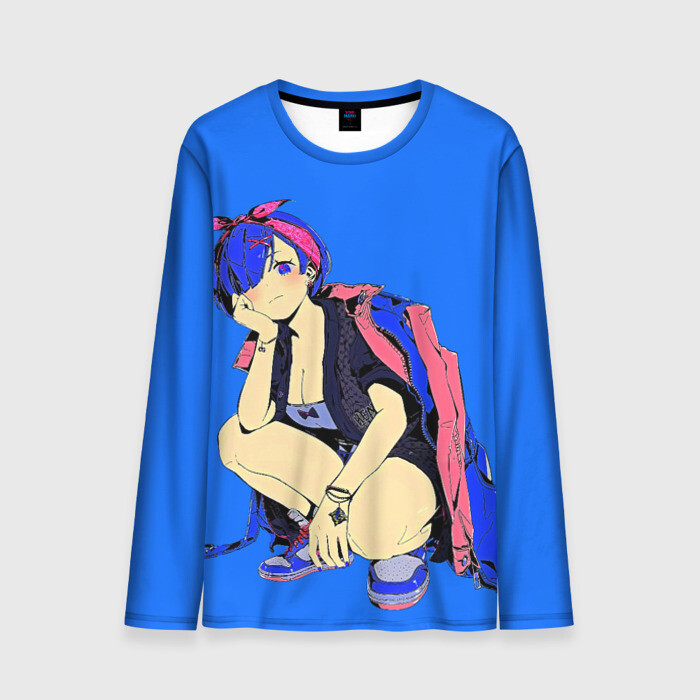 Мужской лонгслив 3D Re zero REM фото