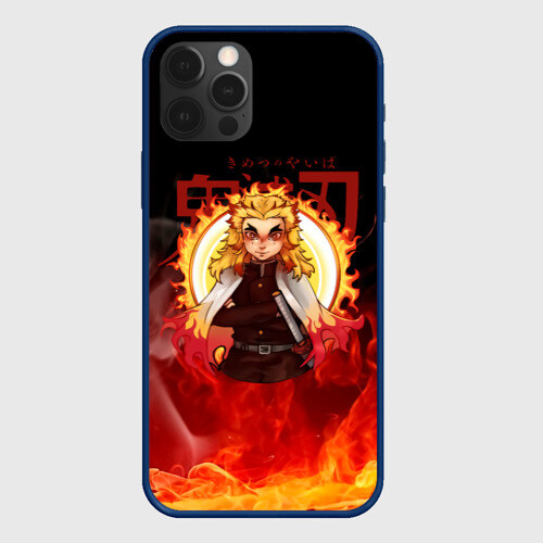 Чехол для iPhone 12 Pro Max Огненный Столп Kimetsu no Yaiba фото